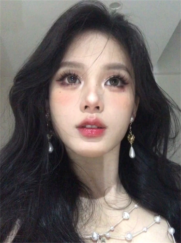 宫廷少女超仙晚宴珍珠长款耳钉