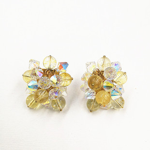 新光韩国气质名媛大气夸张水晶耳钉超闪漂亮耳环女款时尚耳饰包邮