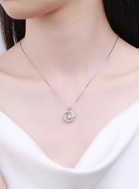 圆环形灵动项链女小众设计感简约