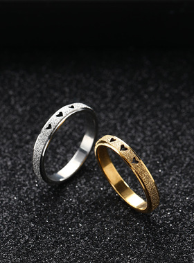 2023新款磨砂镂空三爱心情侣