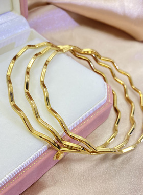 波浪形简约三生三世多件套手镯女