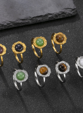 欧美风不锈钢情侣对戒