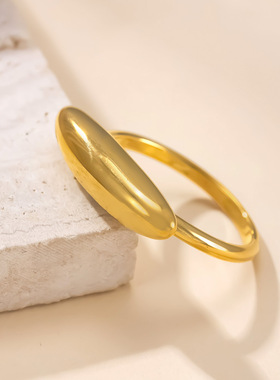 跨境爆款钛钢轻奢指环