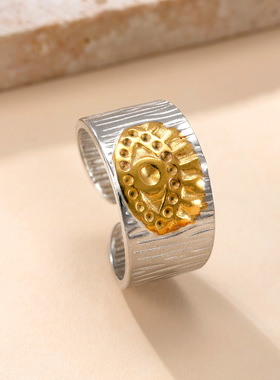 跨境热销不锈钢可调戒指