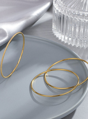 新款简约三件套钛钢手镯女三个装