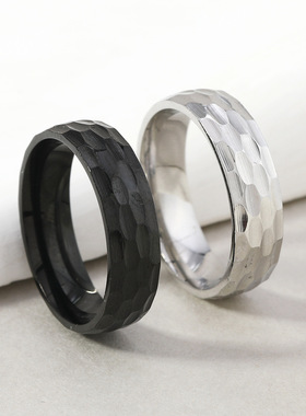 欧美新款不锈钢男士戒指