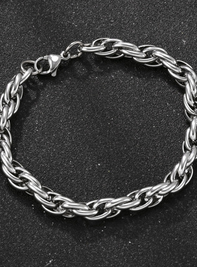 跨境热销不锈钢男士手链