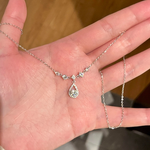 「鱼人之泪」项链女超闪轻奢小众精致轻奢设计送女友闺蜜生日礼物