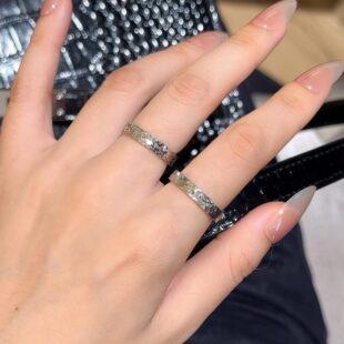 戒指叠戴情侣对戒食指戒闺蜜戒指素圈戒指尾戒招财戒指简约时尚款