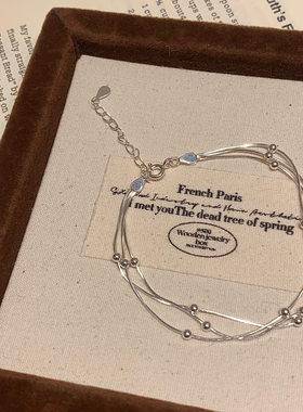 多层蛇骨转运珠手链轻奢百搭女款