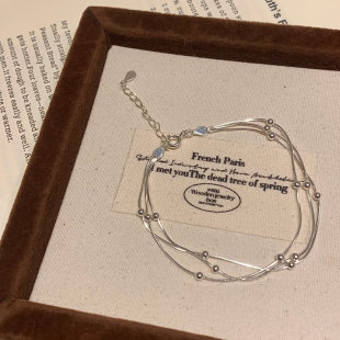 多层蛇骨转运珠手链轻奢小众精致百搭高级高颜值手饰女气质简单款