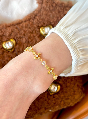 鸢尾花手链女款轻奢小众