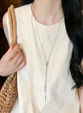 精致秋冬毛衣链女士小众轻奢高级气质大气长款项链配饰百搭长项链