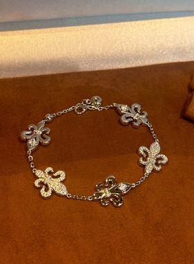 洗澡不摘花女款轻奢小众手链