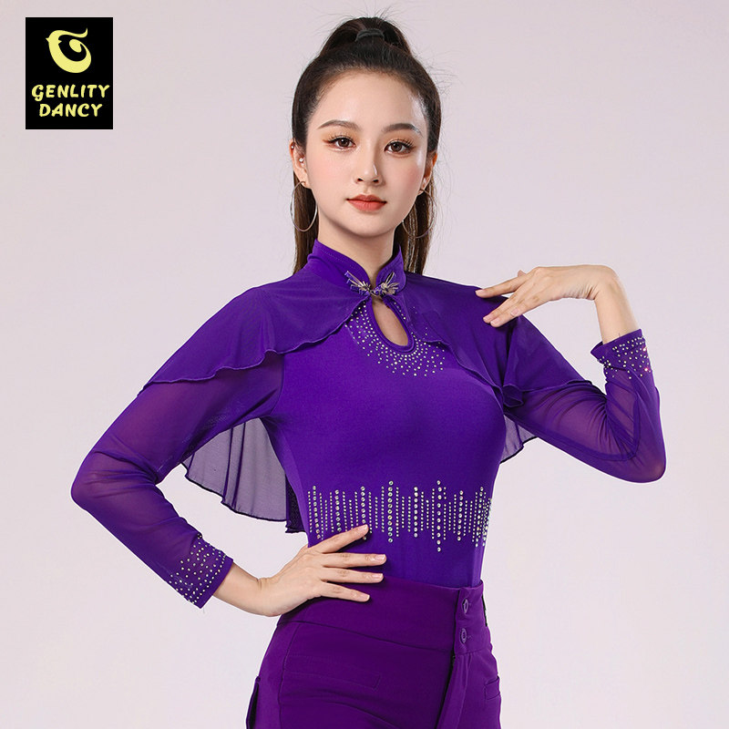 时尚新款拉丁舞上衣女
