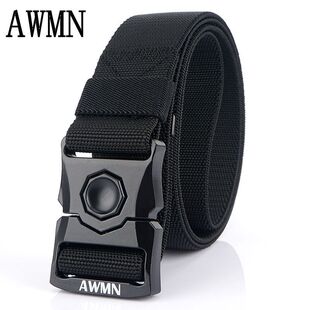 皮带男士多功能卡扣战术腰带户外工装军训帆布松紧弹力尼龙裤带潮
