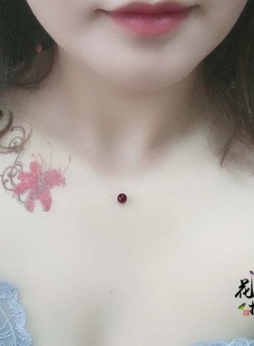 隐形锁骨链女人石短款透明紫牙乌