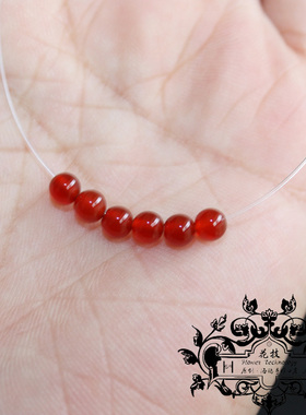 玛瑙星空石榴石透明隐形项链