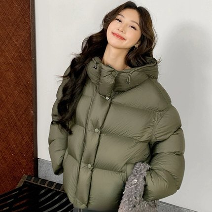 七七新2025冬季新款欧货轻奢蓄热泡芙羽绒服保暖羽绒服外套d1353