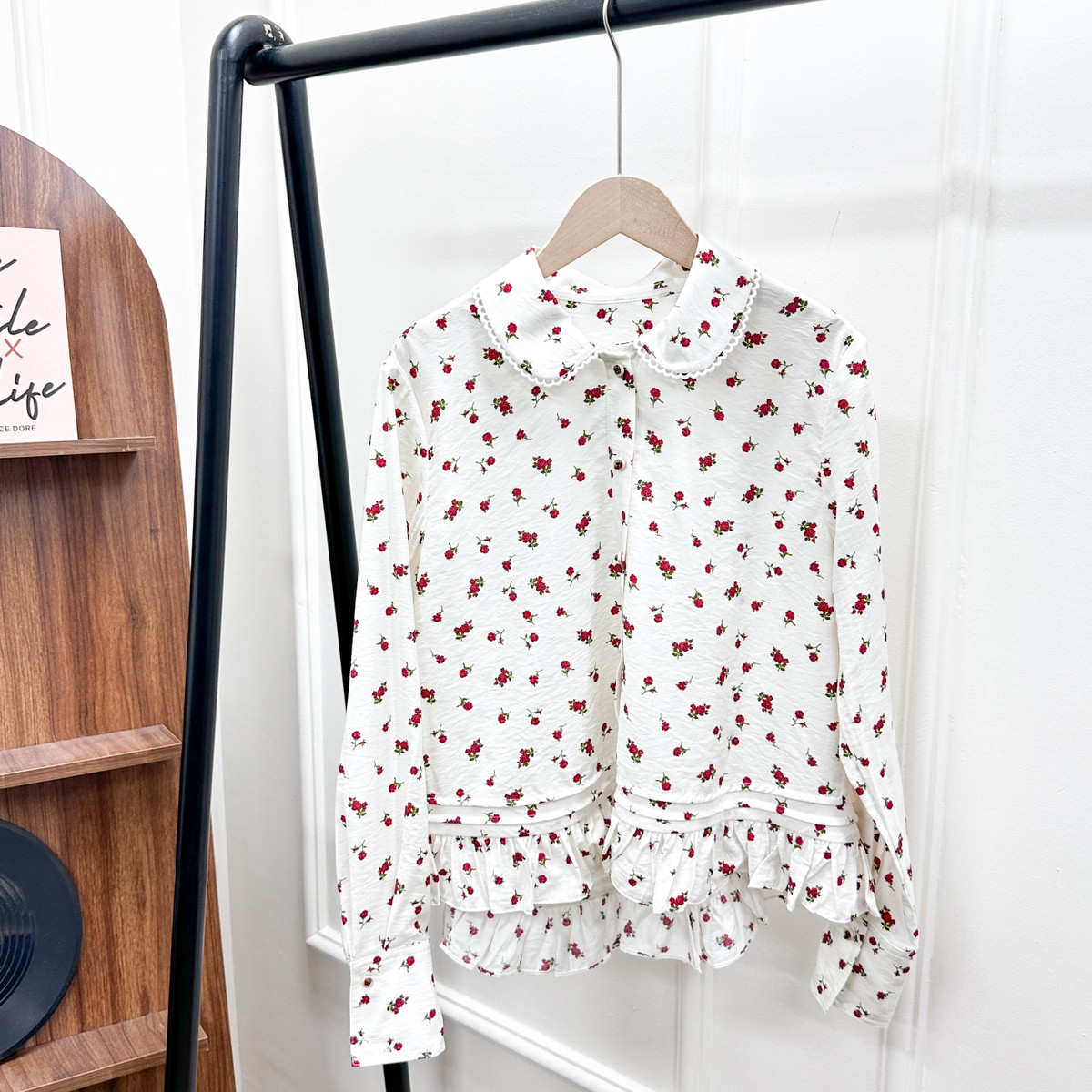 七七26年早春新款减龄娃娃领高支棉印花小衫Y243,女装/女士精品,毛针织衫,淘宝优惠券,粉丝福利购,淘宝优惠卷