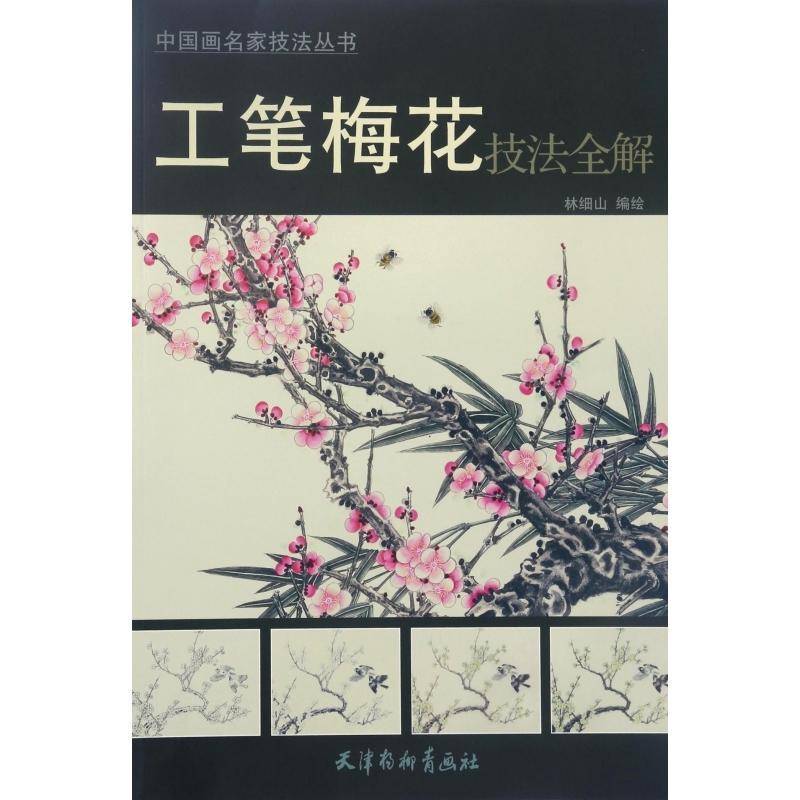 正版书籍 工笔梅花技法全解林细山绘天津杨柳青画社艺术  人天书店畅销书排行榜