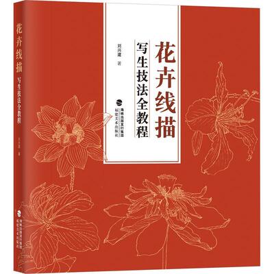 正版书籍 花卉线描写生技法全教程刘兴建福建社艺术  人天书店畅销书排行榜