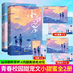 2册 下完结篇 小甜蜜上 无影有踪著花火青春现代甜宠言情小说书籍校服到婚纱甜文 随书赠品