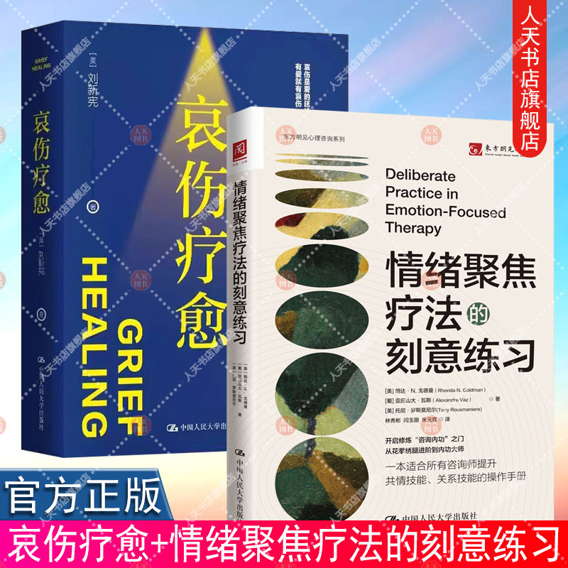正版书籍 哀伤疗愈  刘新宪+情绪聚焦疗法的刻意练习 带你认识和理解哀伤这门人生课 情绪管理治愈临床心理疗法 人民大学 心理学