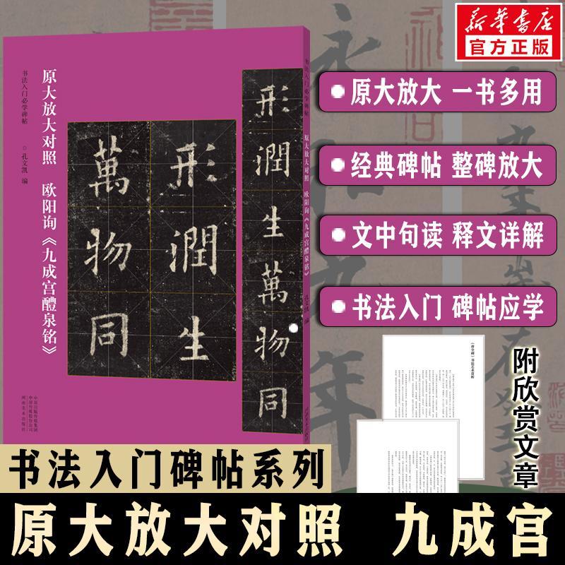 正版书籍 欧阳询《九成宫醴泉铭》孔文凯河南社艺术  人天书店畅销书排行榜