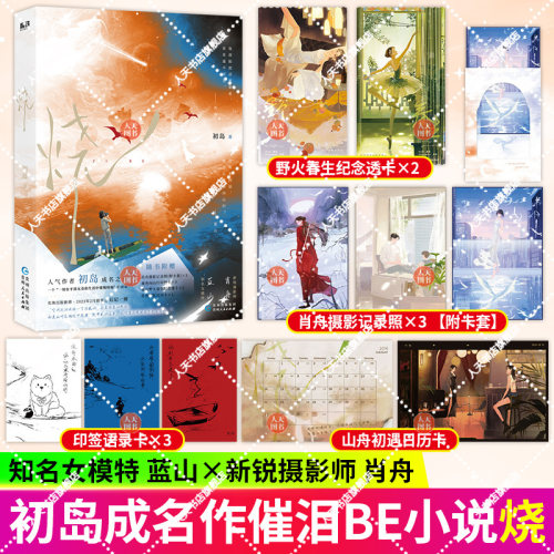 正版书籍 烧 小说 初岛 首发长佩催泪be小说 言情小说畅销实体书虐心 青春文学近现代 磨铁图书