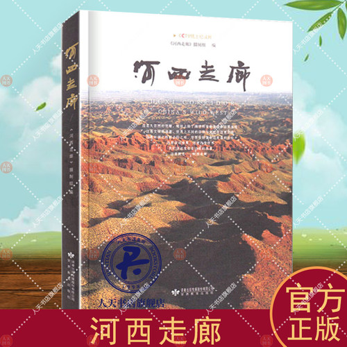 河西走廊书 CCTV纸上纪录片视频陆上丝绸之路彩图历史讲解旅游攻略指南文化敦煌壁画故事莫高窟中国西部历史人文自然华夏文明书xj