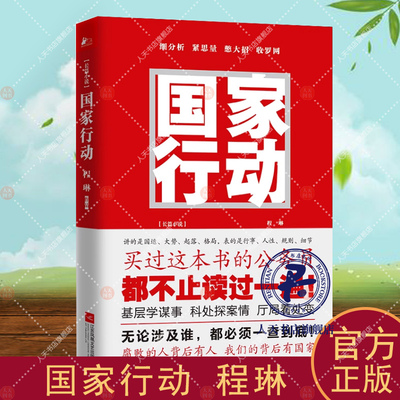 现货正版包邮 国家行动 程琳官场小说书籍人民警察人民的名义升级篇高群书导演老戏骨黄志忠张译于和伟等戏骨坐镇看英雄智斗大老