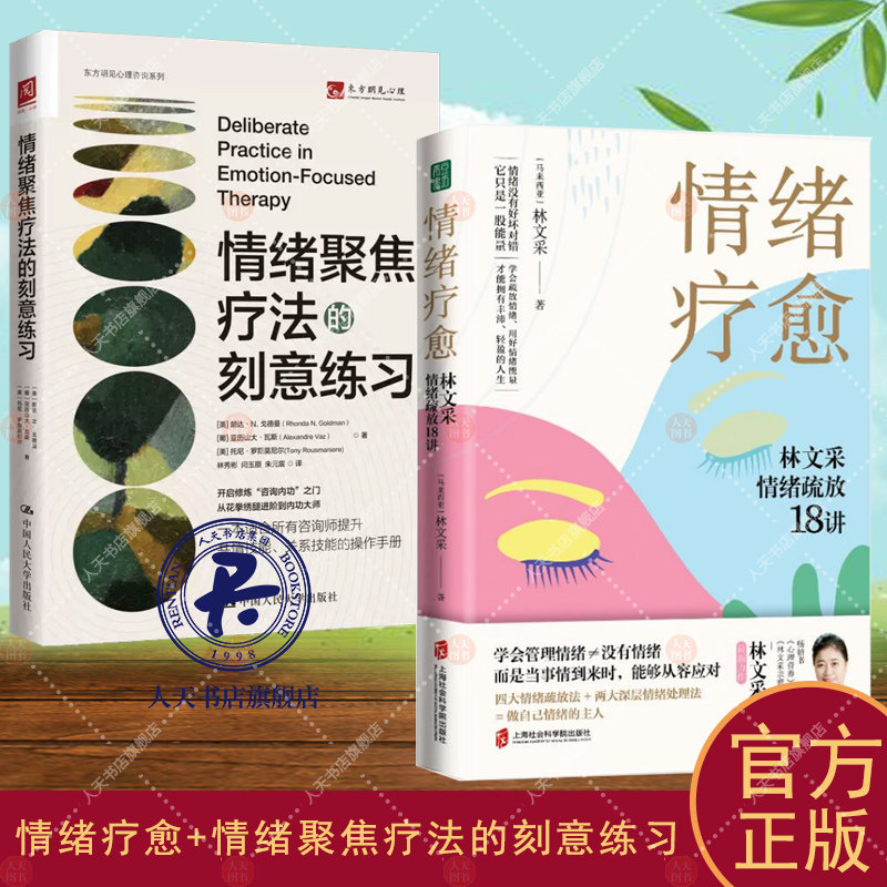 2册 情绪疗愈+ 情绪聚焦疗法的刻意练习 林文采情绪疏放18讲 情绪管理治愈临床心理疗法 疗愈原生家庭心理学书籍在正版