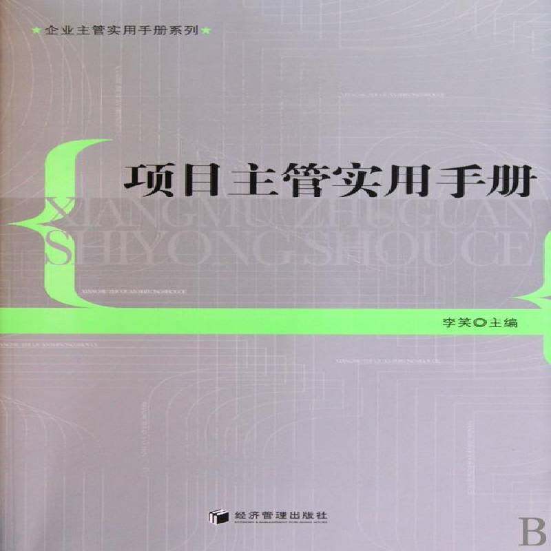 正版书籍 项目主管实用手册李笑经济管理出版社管理企业管理项目管理手册 人天书店畅销书排行榜