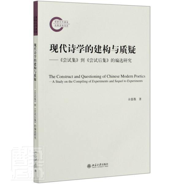 正版书籍 现代诗学的建构与质疑--尝试集到尝试后集的余蔷薇北京大学出版社古诗词研究胡适诗歌研究普通大众人天书店畅销书排行榜