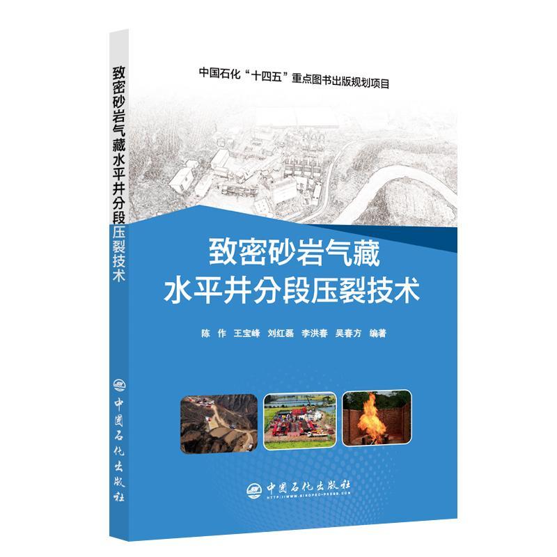 正版书籍 致密砂岩气藏水平井分段压裂技术陈作中国石化出版社工业技术  人天书店畅销书排行榜