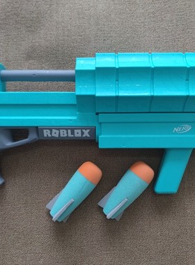 热火NERF Roblox Sharkbite泡沫榴弹发射器火箭筒儿童软弹玩具枪