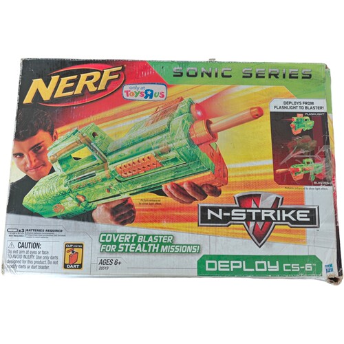 盒损孩之宝NERF热火多变Deploy CS-6软弹发射器儿童玩具枪