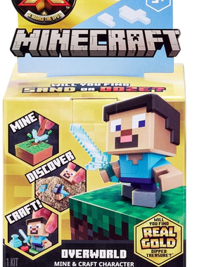 Treasure x minercraft我的世界MC十级黄金宝藏人偶儿童玩具盲盒