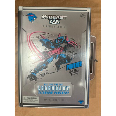 MrBeast Lab战斗黑豹Panther Battle Titan试验舱儿童盲盒玩具