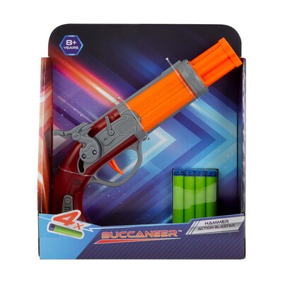 dart zone Buccaneer Hammer海盗锤击燧发软弹发射器儿童玩具枪