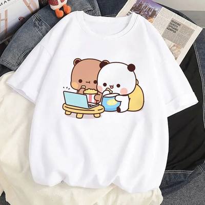 Bubu Dudu T Shirt Women Kawaii Cartoon Y2k Punk Funny T-shir