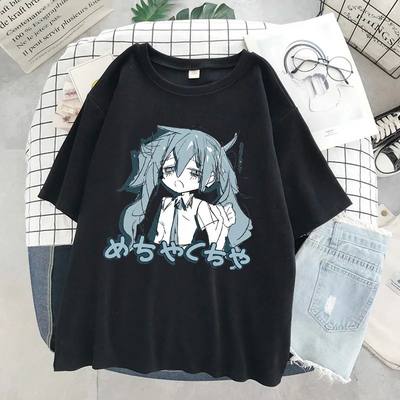 Manga Character Anime Print Harajuku Korean Top Women T-shir