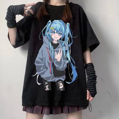 Japanese Anime T-shirt y2k Harajuku Aesthetic Kawaii Cute Gi