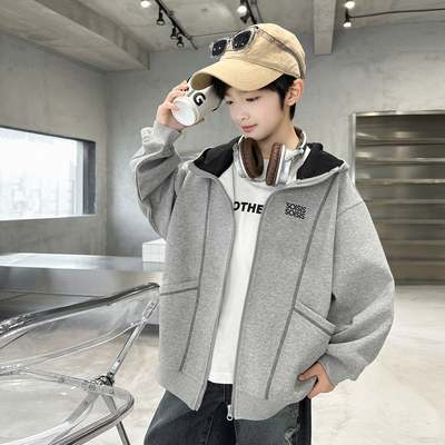男童春秋卫衣外套2026新款棒球服