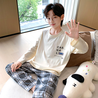 儿童春秋季睡衣长袖家居服两件套