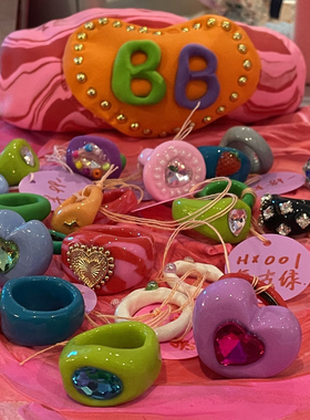 心形分体戒指手作戒指合集