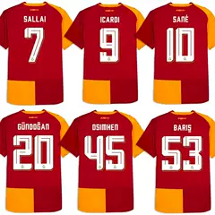 26/27 Galatasaray Jersey Galatasaray Home Football Uniform No. 27 Leo 45 Osmeyen