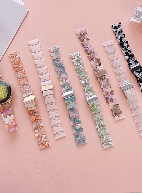 适用三星Galaxy watch7FE456pro蝴蝶形树脂凉手表带active2/S3/S4