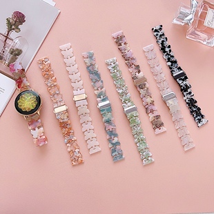 适用三星Galaxy watch7FE456pro蝴蝶形树脂凉手表带active2